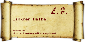 Linkner Helka névjegykártya